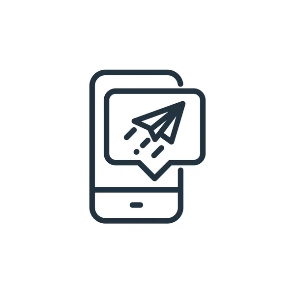 Send Icon Isolated White Background Symbols Send Messages Web Mobile —  Vetores de Stock