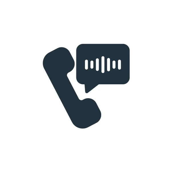 Phone Icon Trendy Flat Style Isolated White Background Voice Call —  Vetores de Stock