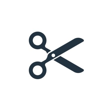 Scissors icon isolated on a white background. Scissors symbol for web and mobile apps.