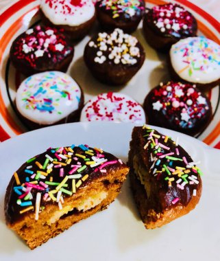 Lezzetli muzlu kekler.