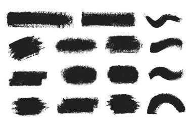 Siyah boya, mürekkep fırça darbesi, fırça, çizgi veya doku. Kirli sanatsal tasarım öğesi, kutusu, çerçeve veya metin için arka plan.