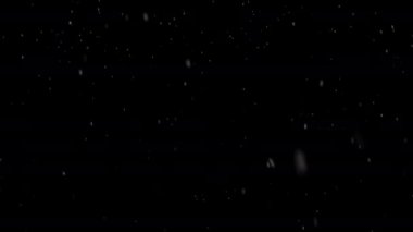 Siyah zemine kar yağışı.