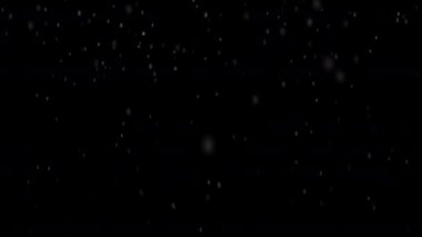 Siyah zemine kar yağışı.