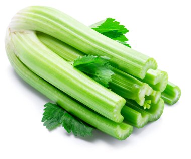 taze kereviz demet izole üzerinde beyaz arka plan.