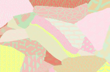 Soyut siyah darbeler, El, Vektör Deseni 'ni çizdi. Geometrik tarzda soyut arkaplan. Soyut çok renkli geometrik desen