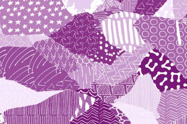 Soyut siyah darbeler, El, Vektör Deseni 'ni çizdi. Geometrik tarzda soyut arkaplan. Soyut çok renkli geometrik desen