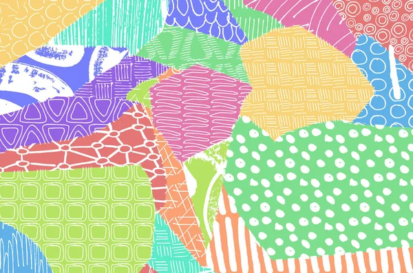 Soyut siyah darbeler, El, Vektör Deseni 'ni çizdi. Geometrik tarzda soyut arkaplan. Soyut çok renkli geometrik desen