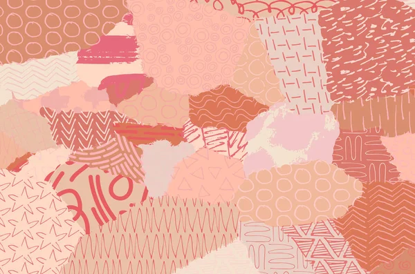 Soyut siyah darbeler, El, Vektör Deseni 'ni çizdi. Geometrik tarzda soyut arkaplan. Soyut çok renkli geometrik desen