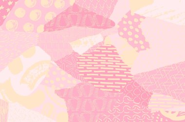 Soyut siyah darbeler, El, Vektör Deseni 'ni çizdi. Geometrik tarzda soyut arkaplan. Soyut çok renkli geometrik desen