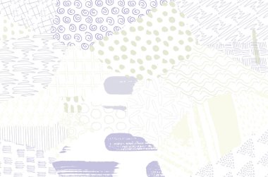 Soyut siyah darbeler, El, Vektör Deseni 'ni çizdi. Geometrik tarzda soyut arkaplan. Soyut çok renkli geometrik desen