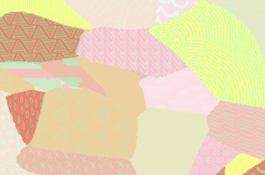 Soyut siyah darbeler, El, Vektör Deseni 'ni çizdi. Geometrik tarzda soyut arkaplan. Soyut çok renkli geometrik desen