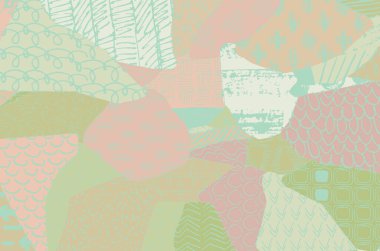 Soyut siyah darbeler, El, Vektör Deseni 'ni çizdi. Geometrik tarzda soyut arkaplan. Soyut çok renkli geometrik desen