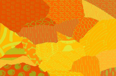 Soyut siyah darbeler, El, Vektör Deseni 'ni çizdi. Geometrik tarzda soyut arkaplan. Soyut çok renkli geometrik desen