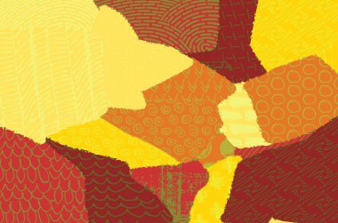 Soyut siyah darbeler, El, Vektör Deseni 'ni çizdi. Geometrik tarzda soyut arkaplan. Soyut çok renkli geometrik desen