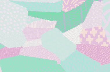 Soyut siyah darbeler, El, Vektör Deseni 'ni çizdi. Geometrik tarzda soyut arkaplan. Soyut çok renkli geometrik desen