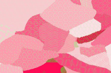 Soyut siyah konturlar, el vektör desen çizdi. Geometrik tarzı Retro soyut desen. Soyut çok renkli geometrik desen.