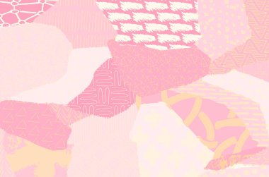 Soyut siyah konturlar, el vektör desen çizdi. Geometrik tarzı Retro soyut desen. Soyut çok renkli geometrik desen.