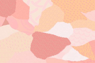 Soyut siyah konturlar, el vektör desen çizdi. Geometrik tarzı Retro soyut desen. Soyut çok renkli geometrik desen.