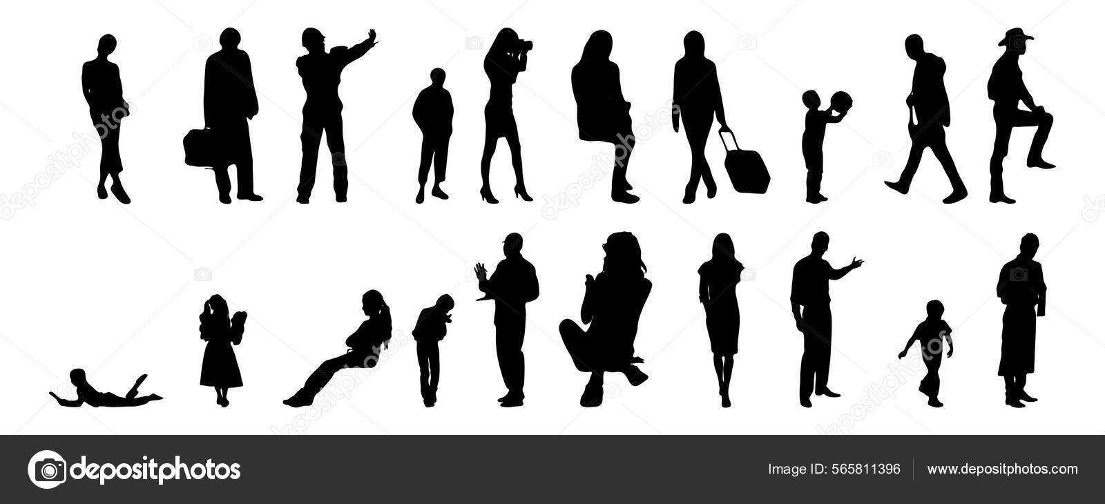 Vettoriale stockSagome Vettoriali Sagome Sagomate Delle Persone Disegno  Contorno Sagoma Delle di ©vika-marinyuk #565811396, image size:1600x730