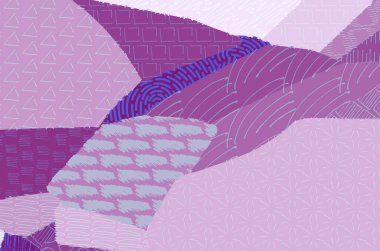 Soyut siyah konturlar, el vektör desen çizdi. Geometrik tarzı Retro soyut desen. Soyut çok renkli geometrik desen.