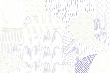 Soyut siyah konturlar, el vektör desen çizdi. Geometrik tarzı Retro soyut desen. Soyut çok renkli geometrik desen.