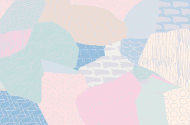 Vektör deseni. Fırça darbeleriyle soyut arkaplan. Tek renkli, elle çizilmiş doku. Modern grafik tasarımı. El çizimi..