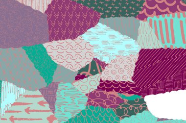 Vektör deseni. Fırça darbeleriyle soyut arkaplan. Tek renkli, elle çizilmiş doku. Modern grafik tasarımı. El çizimi..