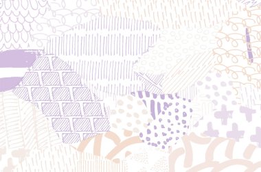 Vektör deseni. Fırça darbeleriyle soyut arkaplan. Tek renkli, elle çizilmiş doku. Modern grafik tasarımı. El çizimi..
