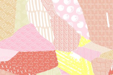 Vektör deseni. Fırça darbeleriyle soyut arkaplan. Tek renkli, elle çizilmiş doku. Modern grafik tasarımı. El çizimi..