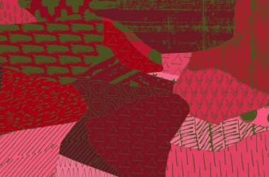 Vektör deseni. Fırça darbeleriyle soyut arkaplan. Tek renkli, elle çizilmiş doku. Modern grafik tasarımı. El çizimi..