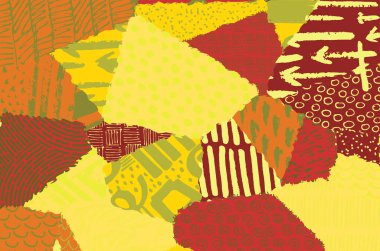 Vektör deseni. Fırça darbeleriyle soyut arkaplan. Tek renkli el çizimi doku. Modern grafik tasarımı. El çizimi çizgili..