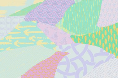 Vektör deseni. Fırça darbeleriyle soyut arkaplan. Tek renkli el çizimi doku. Modern grafik tasarımı. El çizimi çizgili..