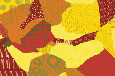 Vektör deseni. Fırça darbeleriyle soyut arkaplan. Tek renkli, elle çizilmiş doku. Modern grafik tasarımı. El çizimi..