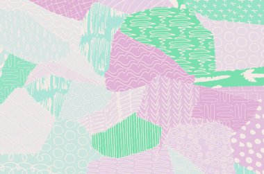 Vektör deseni. Fırça darbeleriyle soyut arkaplan. Tek renkli, elle çizilmiş doku. Modern grafik tasarımı. El çizimi..