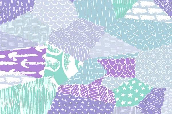 Vektör deseni. Fırça darbeleriyle soyut arkaplan. Tek renkli el çizimi doku. Modern grafik tasarımı. El çizimi çizgili..