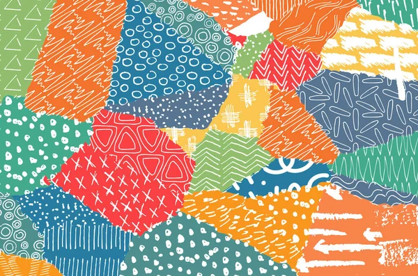 Vektör deseni. Fırça darbeleriyle soyut arkaplan. Tek renkli el çizimi doku. Modern grafik tasarımı. El çizimi çizgili..