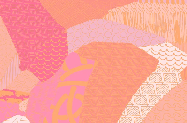 Vektör deseni. Fırça darbeleriyle soyut arkaplan. Tek renkli el çizimi doku. Modern grafik tasarımı. El çizimi çizgili..