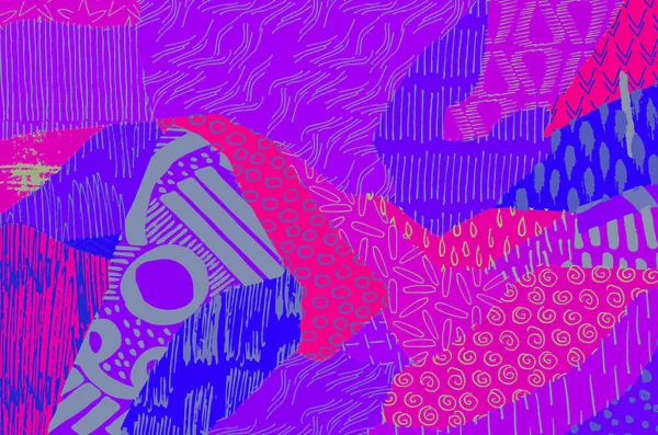 Vektör deseni. Fırça darbeleriyle soyut arkaplan. Tek renkli el çizimi doku. Modern grafik tasarımı. El çizimi çizgili..