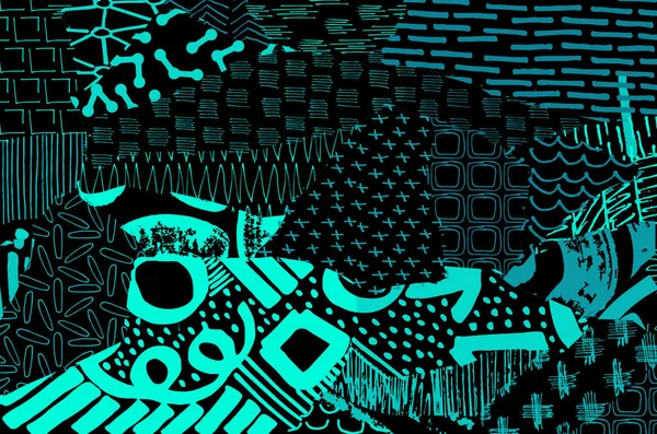 Vektör deseni. Fırça darbeleriyle soyut arkaplan. Tek renkli el çizimi doku. Modern grafik tasarımı. El çizimi çizgili..