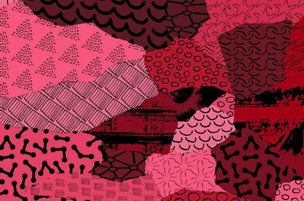 Vektör deseni. Fırça darbeleriyle soyut arkaplan. Tek renkli el çizimi doku. Modern grafik tasarımı. El çizimi çizgili..