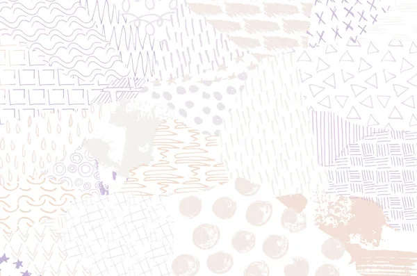 Vektör deseni. Fırça darbeleriyle soyut arkaplan. Tek renkli el çizimi doku. Modern grafik tasarımı. El çizimi çizgili..