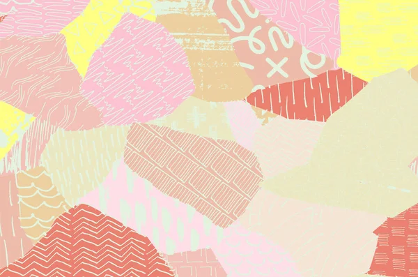 Vektör deseni. Fırça darbeleriyle soyut arkaplan. Tek renkli, elle çizilmiş doku. Modern grafik tasarımı. El çizimi..