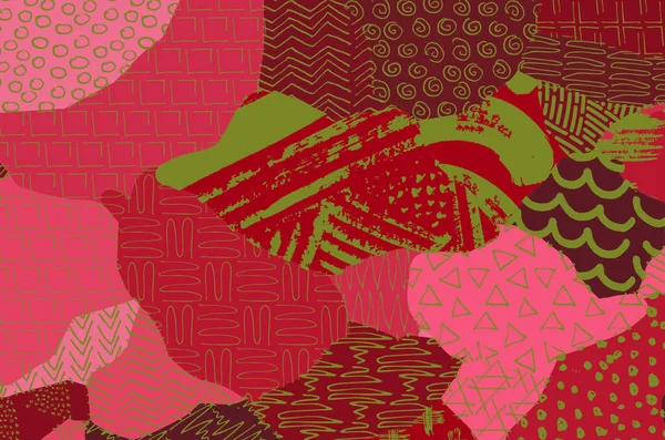 Vektör deseni. Fırça darbeleriyle soyut arkaplan. Tek renkli, elle çizilmiş doku. Modern grafik tasarımı. El çizimi..