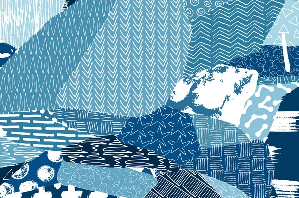 Vektör deseni. Fırça darbeleriyle soyut arkaplan. Tek renkli el çizimi doku. Modern grafik tasarımı. El çizimi çizgili..