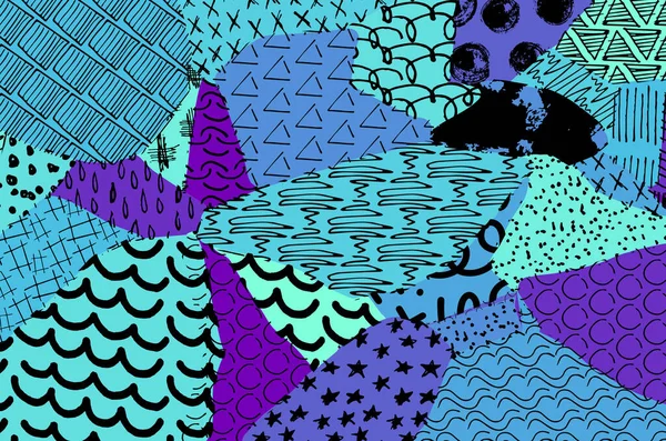 Vektör deseni. Fırça darbeleriyle soyut arkaplan. Tek renkli el çizimi doku. Modern grafik tasarımı. El çizimi çizgili..