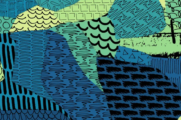 Vektör deseni. Fırça darbeleriyle soyut arkaplan. Tek renkli el çizimi doku. Modern grafik tasarımı. El çizimi çizgili..