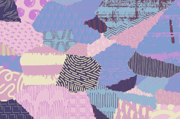 Vektör deseni. Fırça darbeleriyle soyut arkaplan. Tek renkli, elle çizilmiş doku. Modern grafik tasarımı. El çizimi..