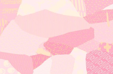 Soyut siyah konturlar, el vektör desen çizdi. Geometrik tarzı Retro soyut desen. Soyut çok renkli geometrik desen.