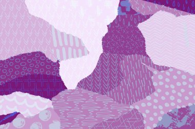 Soyut siyah konturlar, el vektör desen çizdi. Geometrik tarzı Retro soyut desen. Soyut çok renkli geometrik desen.