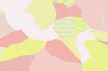 Vektör deseni. Fırça darbeleriyle soyut arkaplan. Tek renkli el çizimi doku. Modern grafik tasarımı. El çizimi çizgili..